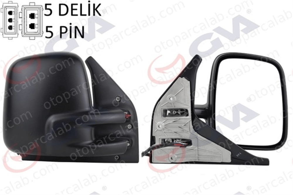 GVA 1075505 Dikiz Aynası Dış Sağ VW TRANSPORTER T4 Minibüs/Otobüs TRANSPORTER T4 Panelvan/Van 701857508H01C 701857522G