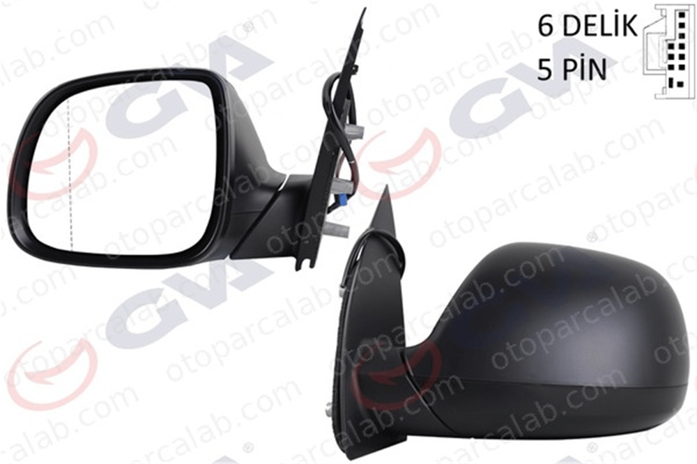GVA 1075815 Dikiz Aynası Dış Sol VW AMAROK AMAROK Platform şasi 2H1857507CARYP 2H0857521C
