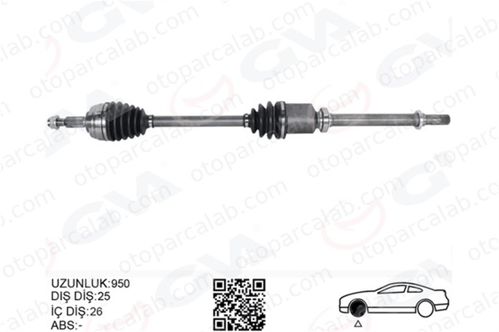 GVA 4419024 Aks Komple Ön Sağ DACIA DUSTER DUSTER Kasa/SUV 391003147R 391001387R