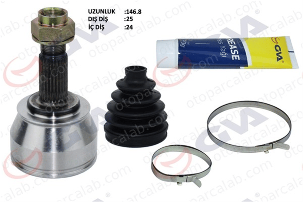 GVA 4429310K Aks Kafası Ön Dış Sağ veya Sol FIAT STILO PANDA 59259042 46308873