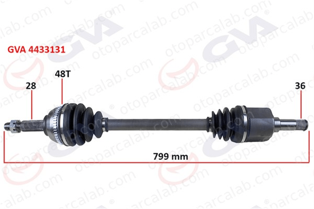 GVA 4433131 Aks Komple Ön Sol FORD TRANSIT Platform şasi TRANSIT Minibüs/Otobüs 3C113B437BC 4507300