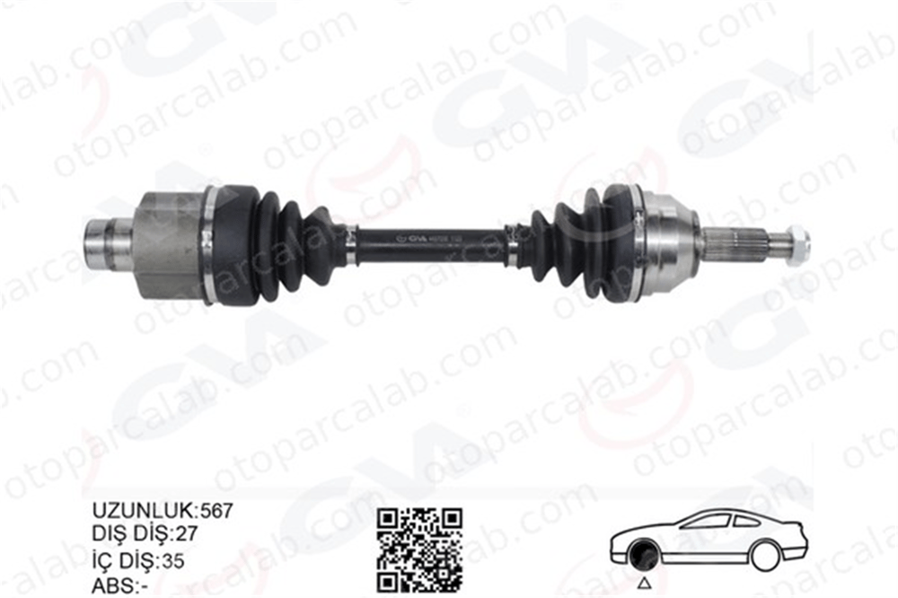GVA 4437000 Aks Komple Ön Sağ FORD MONDEO I MONDEO I Turnier 96BG3B436AAB 1132653