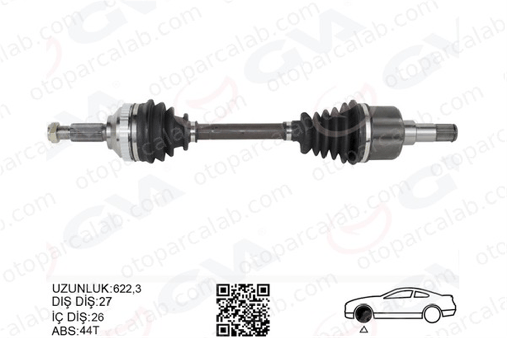GVA 4437005 Aks Komple Ön Sol FORD MONDEO I Turnier MONDEO I 96BG3B437AAB 1023212