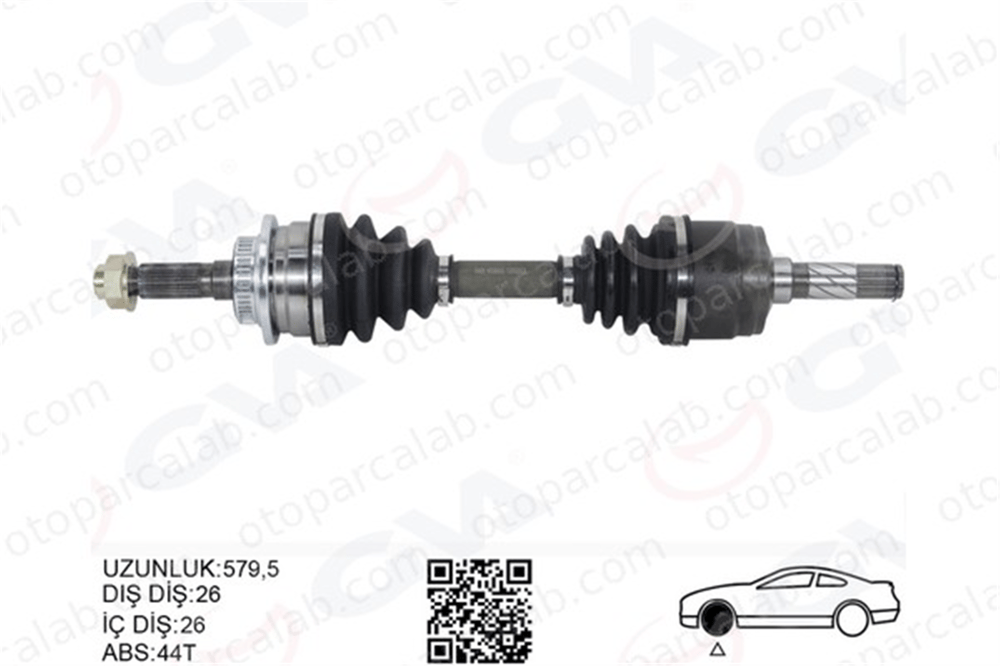 GVA 4438005 Aks Komple Ön Sağ FORD RANGER MAZDA B-SERIE 3M353B436AA 1328094