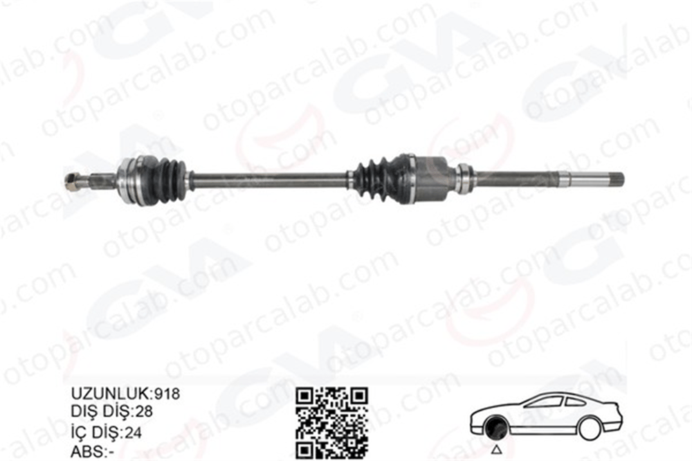 GVA 4445126 Aks Komple Ön Sağ OPEL COMBO Kasa/büyük limuzin PEUGEOT RIFTER 9820471180 9810710780