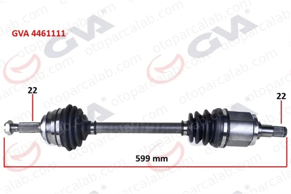 GVA 4461111 Aks Komple Ön Sol SKODA FAVORIT FELICIA I 6U0407271F 115420214