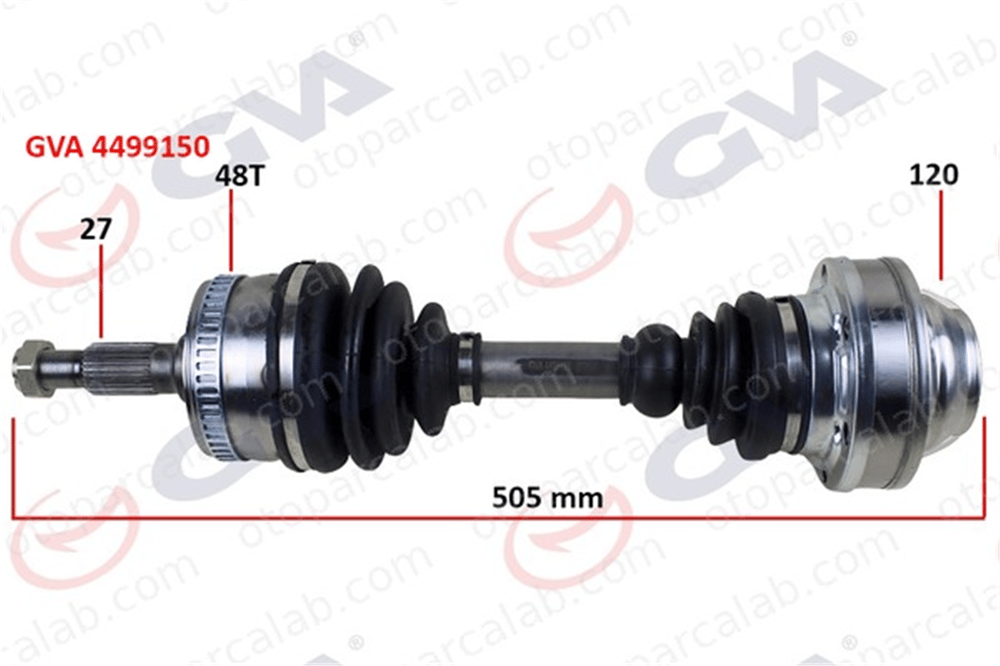 GVA 4499150 Aks Komple Ön Sağ veya Sol MERCEDES-BENZ VITO Minibüs/Otobüs VITO Panelvan/Van A6383342334 6383342334