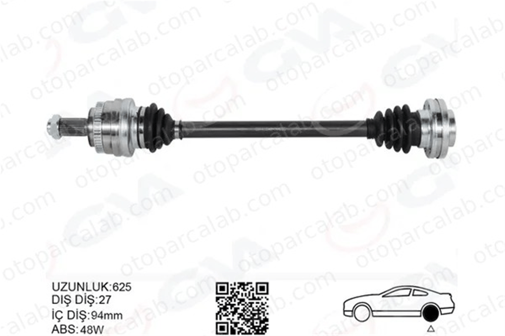 GVA 4499182 Aks Komple Arka Sol BMW 3 3 Coupe 33217529905