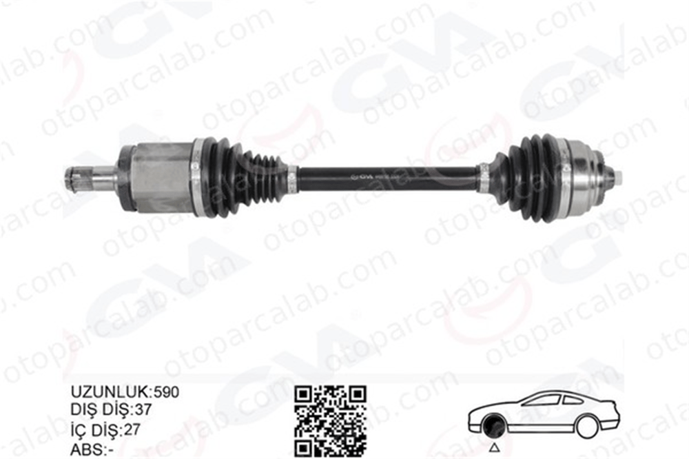 GVA 4499195 Aks Komple Ön Sol BMW X3 X4 31607619657 31608675013