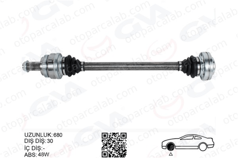 GVA 4499205 Aks Komple Arka Sol BMW X3 X4 33217540116 33213428180