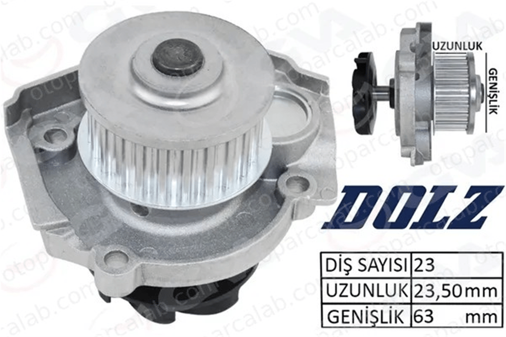 GVA 5221310 Devirdaim Su Pompası FIAT PUNTO PANDA 46520401 55184081