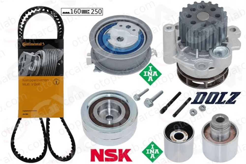 GVA 59WPK7577C Triger Kayış Seti AUDI A4 B8 A4 B8 Avant 3L198119A 3L198119B