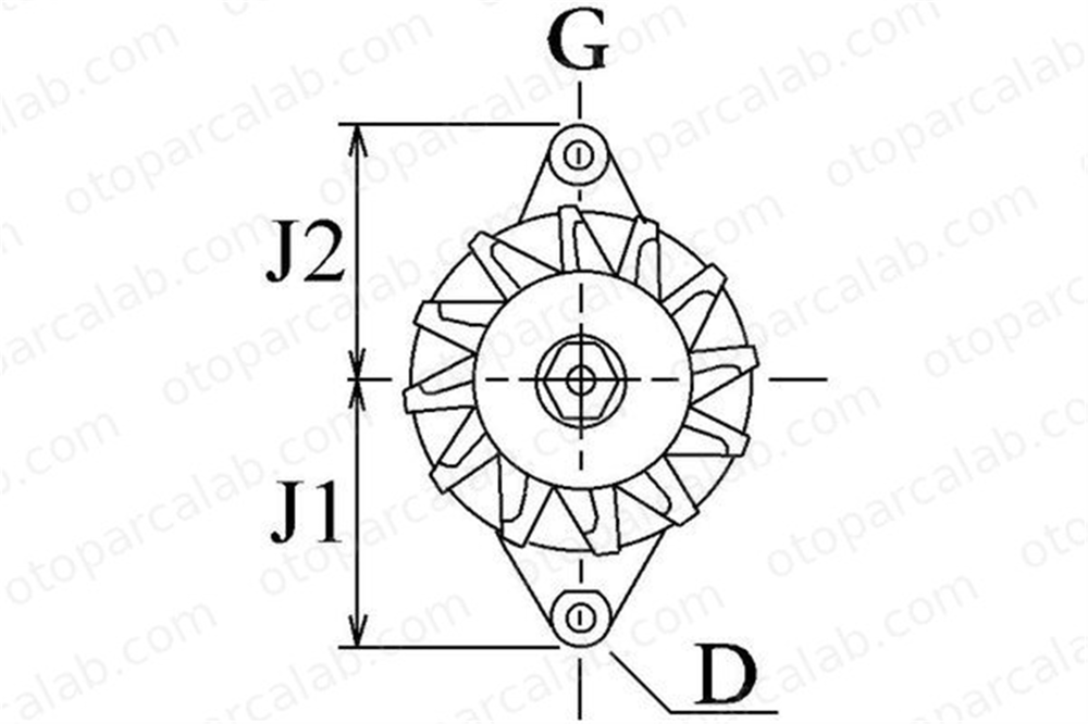 HC CARGO F 032 111 267 Alternatör HC-CARGO F 032 111 267 OPEL CAMPO ISUZU TROOPER I 897187657051 9119721