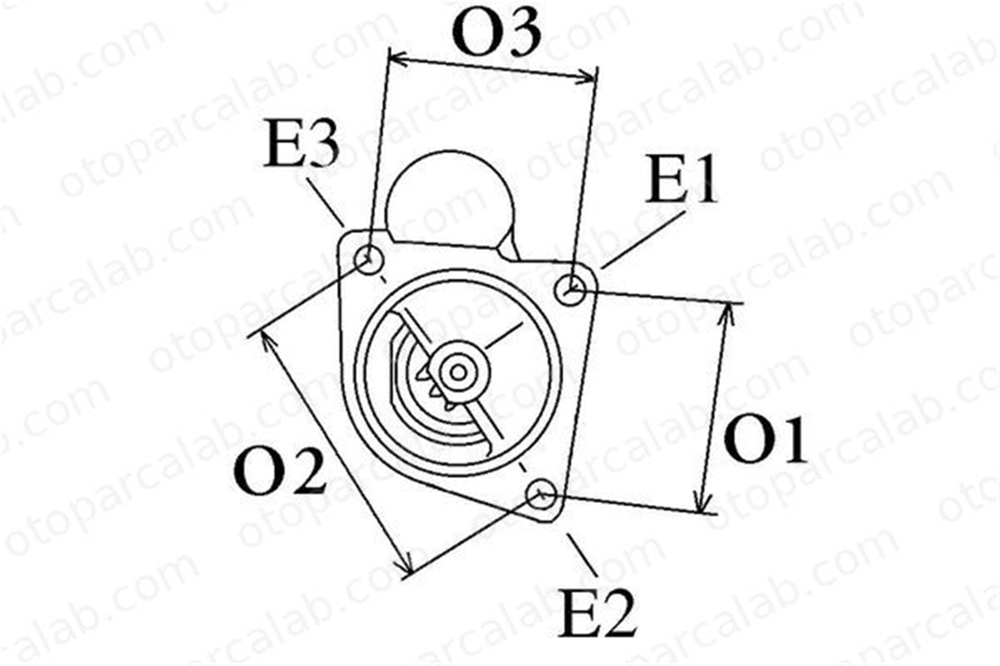 HC CARGO F 032 116 307 Marş Dinamosu HC-CARGO F 032 116 307 MASSEY FERGUSON MF 3600 NEW HOLLAND T6 3823621M92 3823621M93