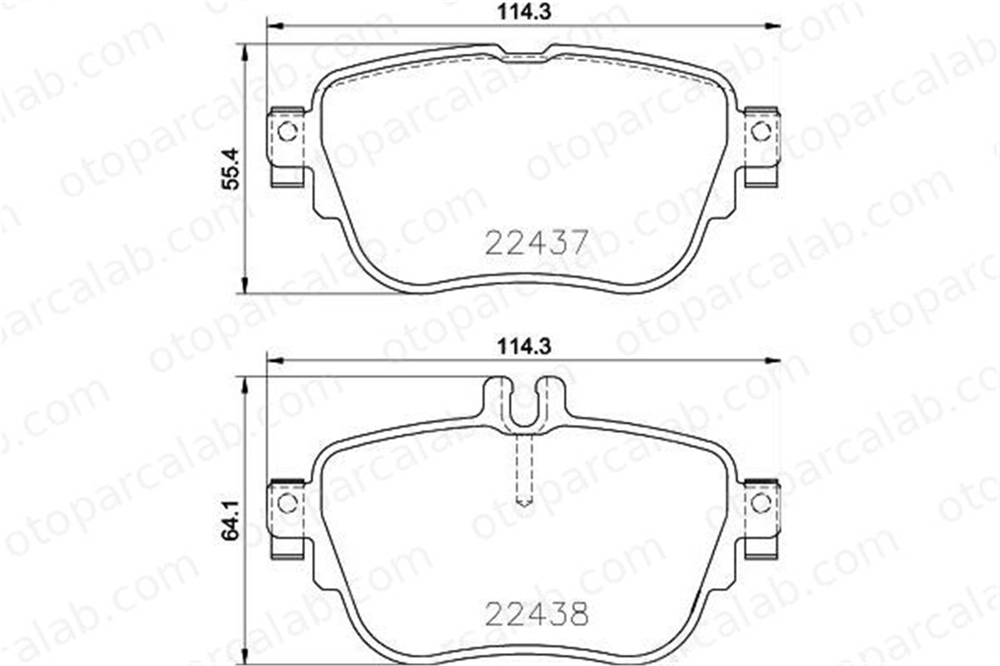 HELLA 8DB 355 025-781 Fren Disk Balata Arka MERCEDES-BENZ E-SERISI E-SERISI T-Model A0004209700 4206000