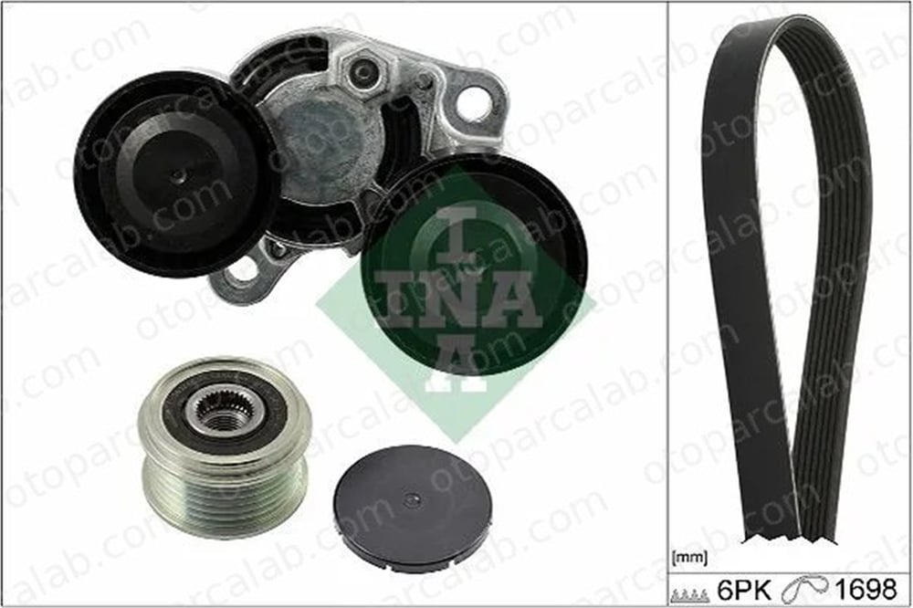 INA 529 0206 20 Vantilatör Kayış Seti BMW 1 3 11287810807 11288507415
