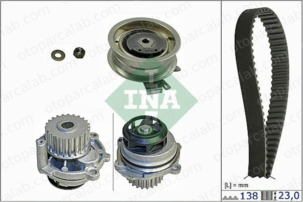 INA 530 0171 31 Triger Kayış Seti SEAT LEON AUDI A3 6A198119 06A198119