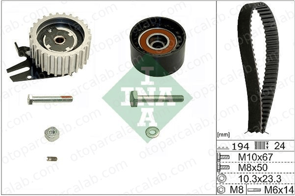 INA 530 0561 10 Triger Kayış Seti FIAT DOBLO Minibüs/Otobüs DOBLO Platform şasi 71754562 46352133