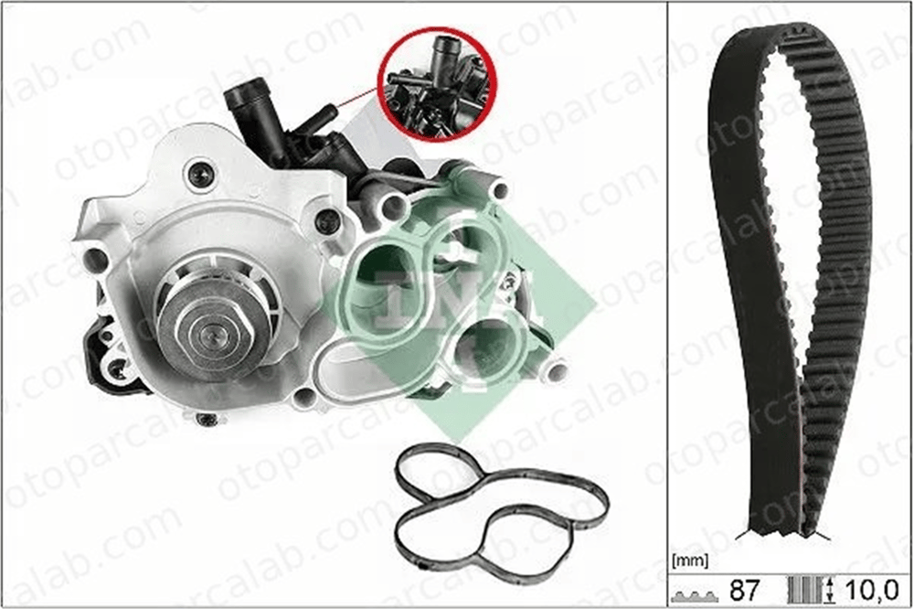 INA 530 0742 30 Devirdaim Su Pompası VW GOLF VII GOLF VII Variant 4E121600AL 4E121605E