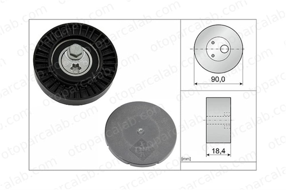 INA 531 0880 10 Vantilatör Kayış Gergi Rulmanı AUDI A4 B9 A4 B9 Avant 59903315B 059903315B