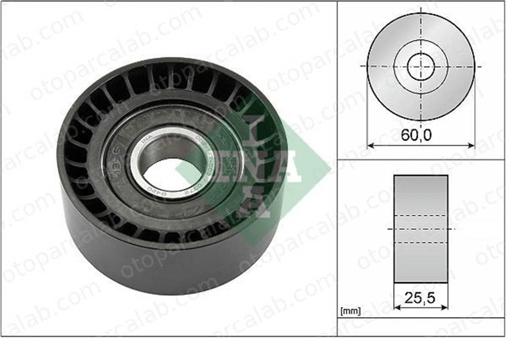 INA 532 0243 10 Vantilatör Kayış Gergi Rulmanı RENAULT SCÉNIC I MPV LAGUNA II 8200104754 7700102931