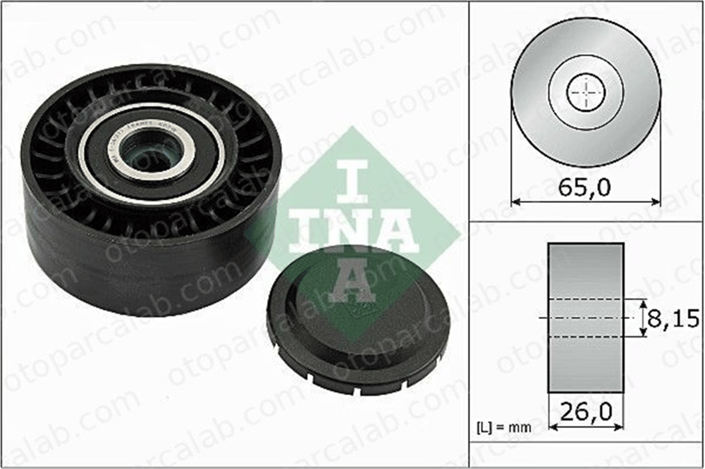 INA 532 0564 10 Vantilatör Kayış Gergi Rulmanı AUDI A4 B8 A4 B8 Avant 59903341F 059903341F
