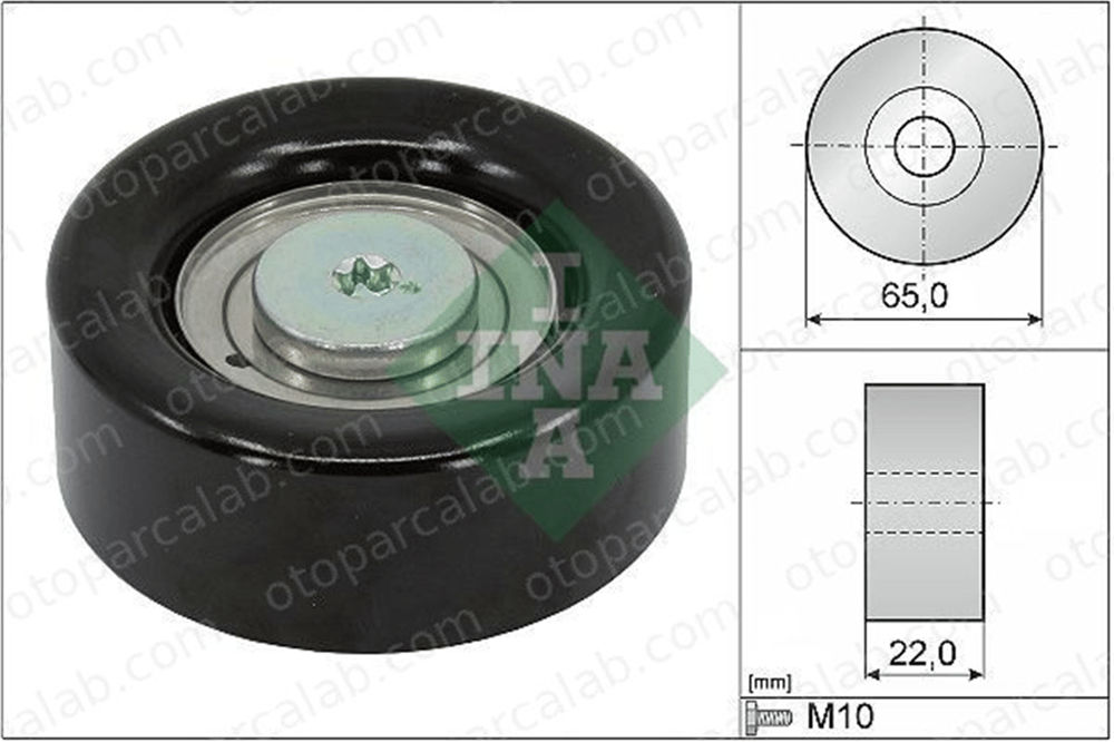 INA 532 0639 10 Vantilatör Kayış Gergi Rulmanı HYUNDAI i30 i30 Station wagon 252872A010 252872A110