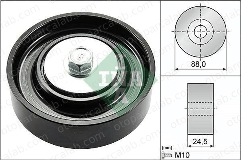 INA 532 0835 10 Vantilatör Kayış Gergi Rulmanı TOYOTA YARIS PLATZ 88440 52010