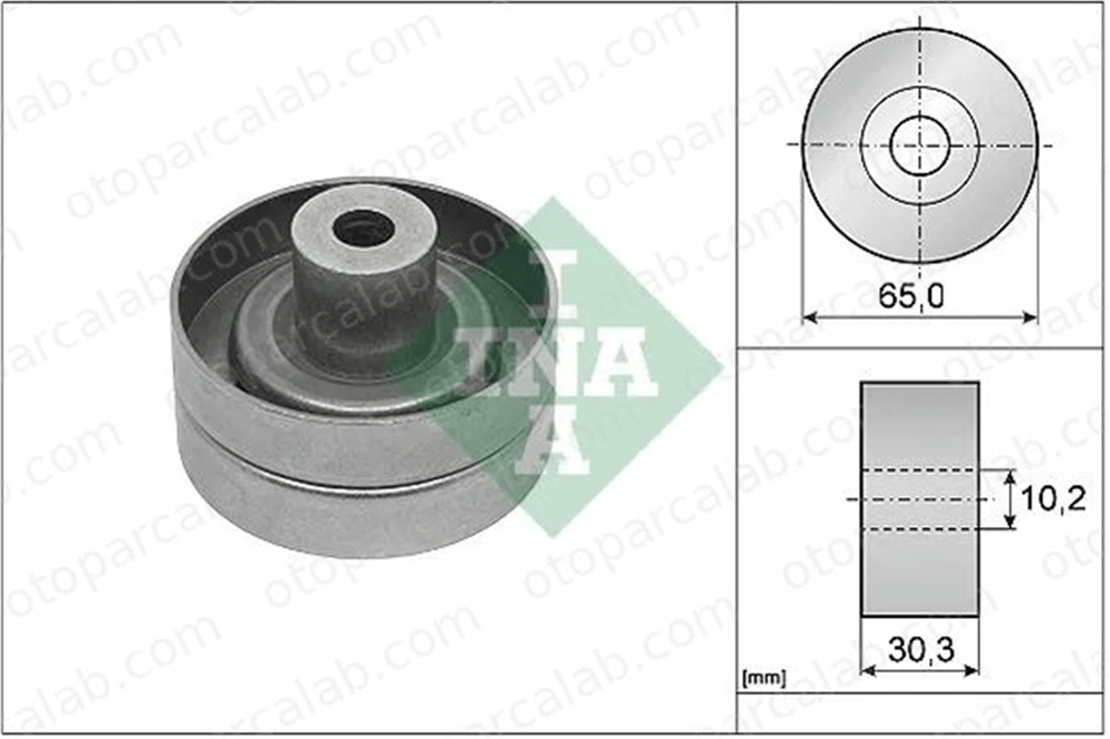 INA 532 0910 10 Vantilatör Kayış Gergi Rulmanı FORD RANGER TRANSIT V363 Panelvan/Van BK3Q6A228BH 1717608