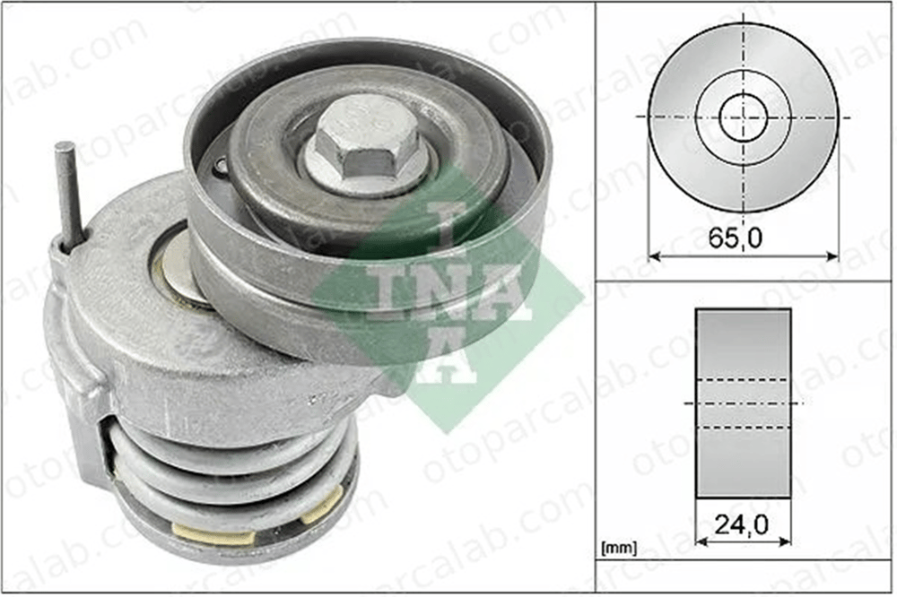 INA 534 0065 10 Vantilatör Kayış Gergi Rulmanı SKODA RAPID VW GOLF PLUS V 3C145299C 03C145299C
