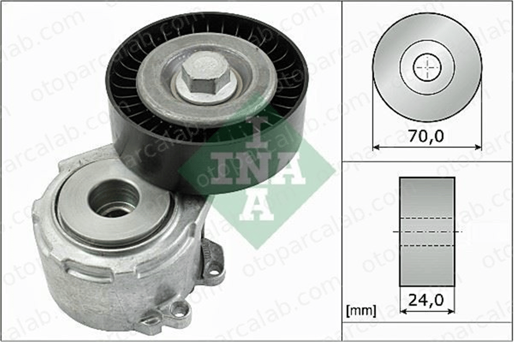 INA 534 0110 20 Vantilatör Kayış Gergi Rulmanı FIAT ULYSSE CITROËN C5 I 575155 1613839980