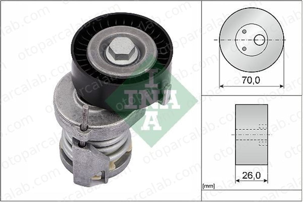 INA 534 0123 20 Vantilatör Kayış Gergi Rulmanı SEAT CORDOBA VW POLO 30145299F 030145299F