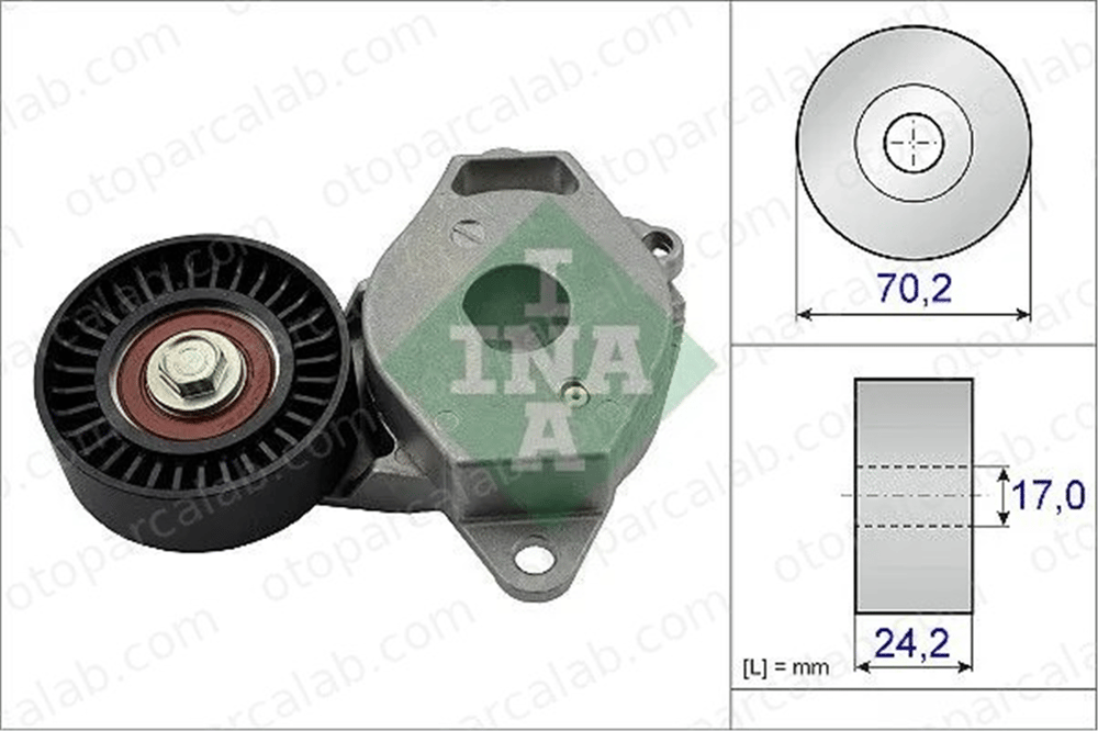 INA 534 0409 10 Vantilatör Kayış Gergi Rulmanı TOYOTA YARIS AURIS 166200Y010 1662047010