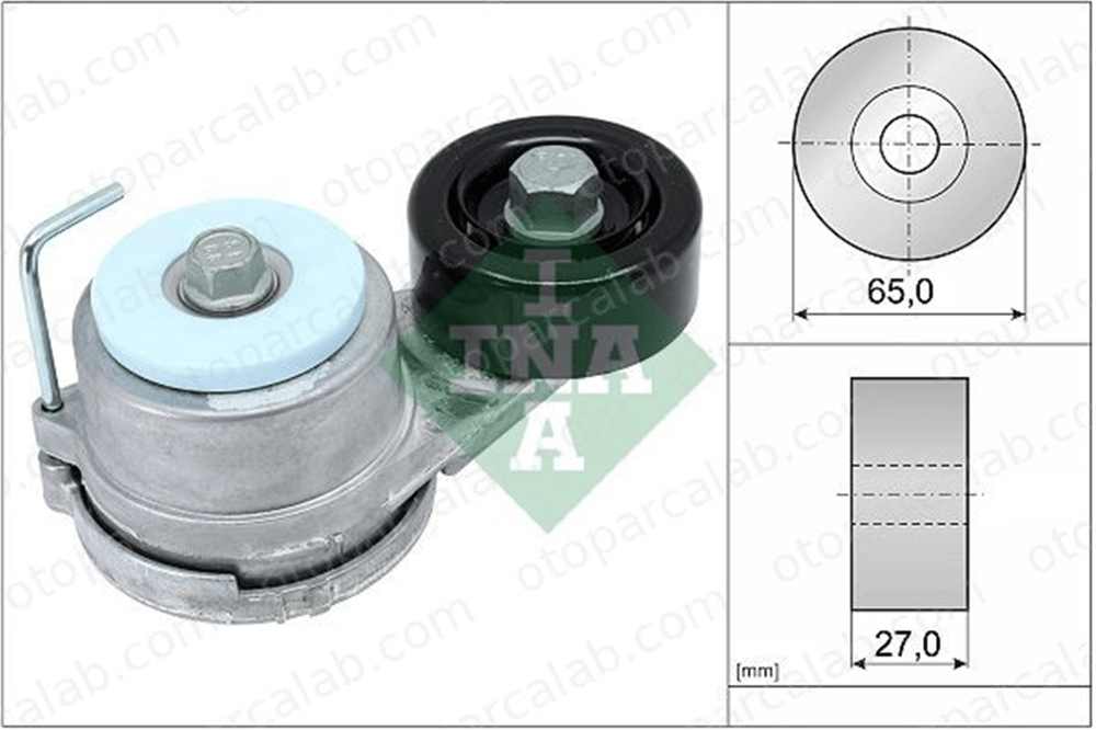 INA 534 0429 10 Vantilatör Kayış Gergi Rulmanı HYUNDAI SANTA FÉ III KIA SORENTO III 252812F000 252812F001