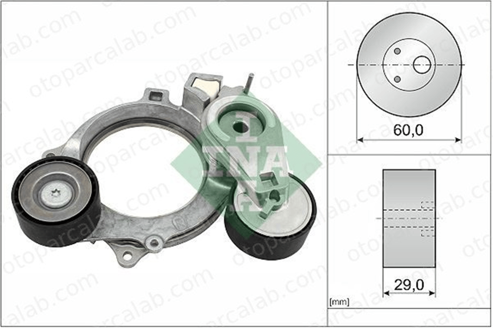 INA 534 0935 10 Vantilatör Kayış Gergi Rulmanı AUDI A3 Limousine A3 Sportback 5E903305F 05E903305F