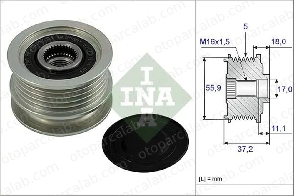 INA 535 0018 10 Alternatör Kasnağı VW POLO POLO III 38903023P 038903023P
