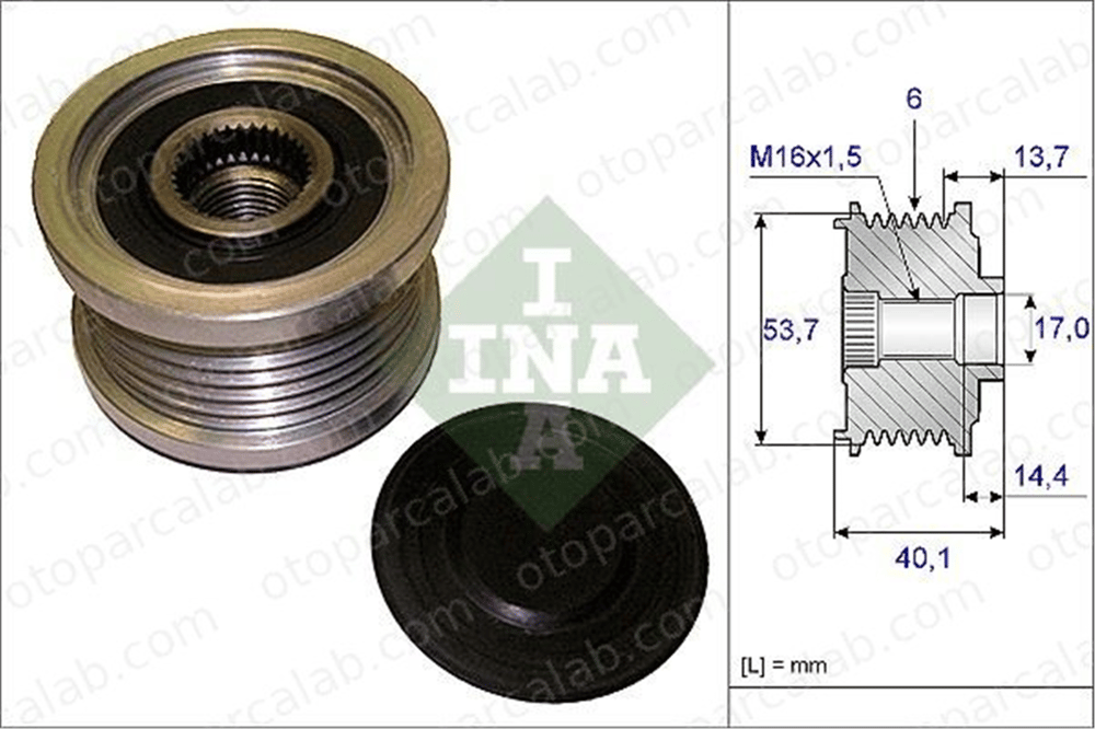 INA 535 0202 10 Alternatör Kasnağı BMW 5 5 Touring 1204178 12312248296