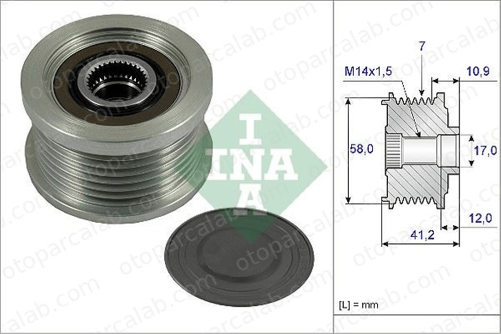INA 535 0232 10 Alternatör Kasnağı LEXUS IS II 2741526010 270600G011
