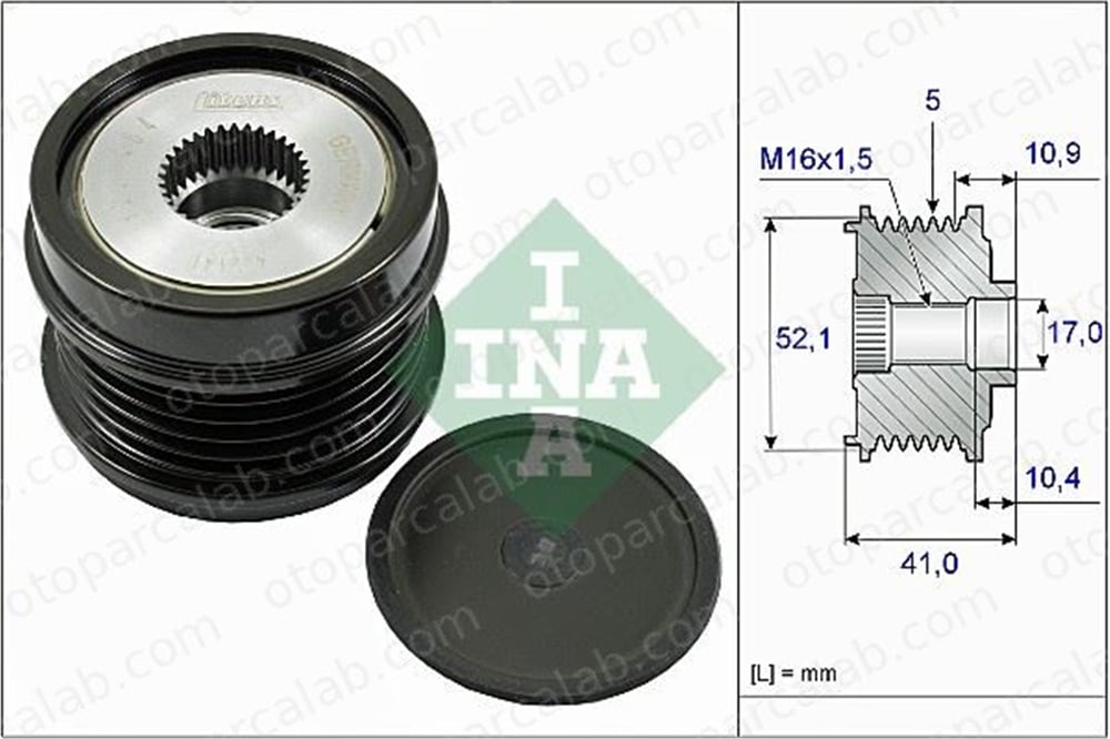 INA 535 0272 10 Alternatör Kasnağı MERCEDES-BENZ A-SERISI CLA Coupe A2701550315 231005DC3A