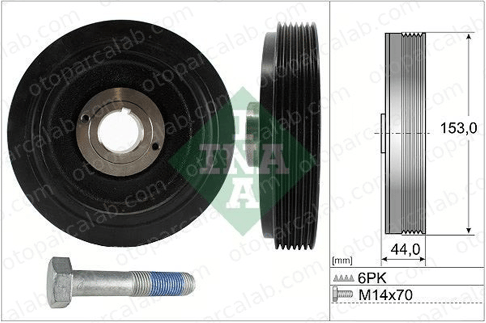 INA 544 0042 20 Krank Kasnak PEUGEOT 405 II CITROËN BX 515G3 0515.G3