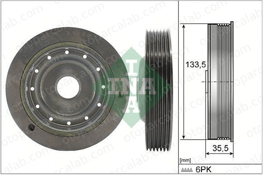 INA 544 0091 10 Krank Kasnak RENAULT Megane I Kombi van KANGOO 8200392683 7700105321