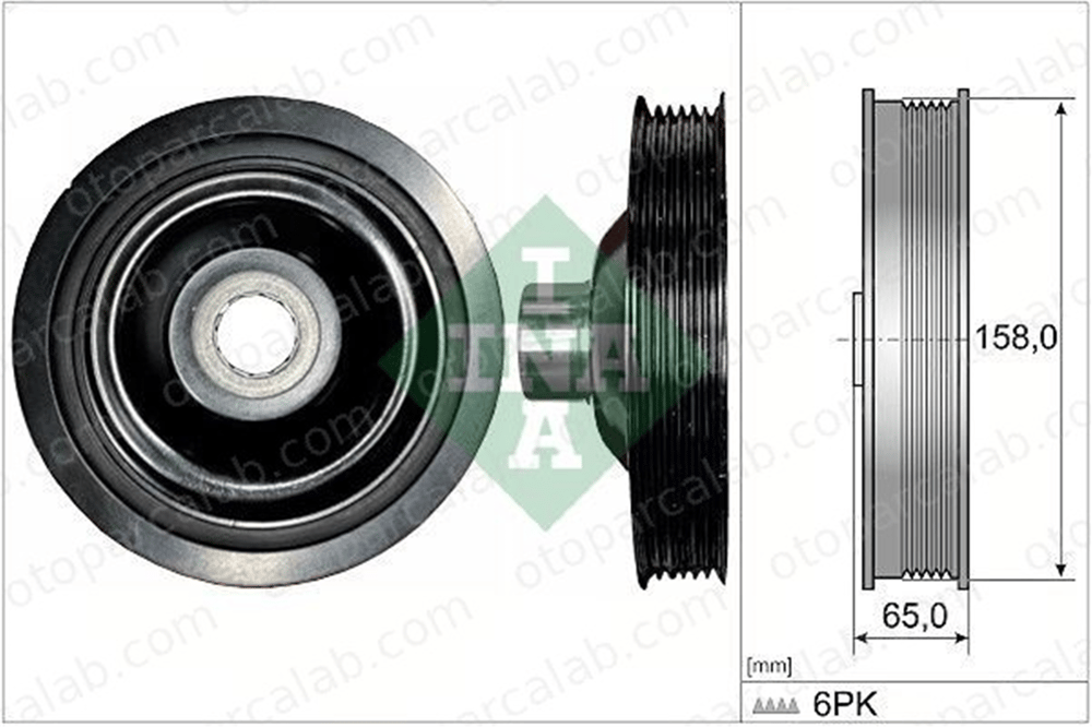 INA 544 0175 10 Krank Kasnak MERCEDES-BENZ E-SERISI C-SERISI A2740300803 2740300003