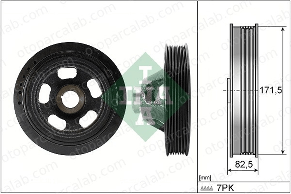 INA 544 0195 10 Krank Kasnak MERCEDES-BENZ C-SERISI C-SERISI T-Model A2710300003 2710300003