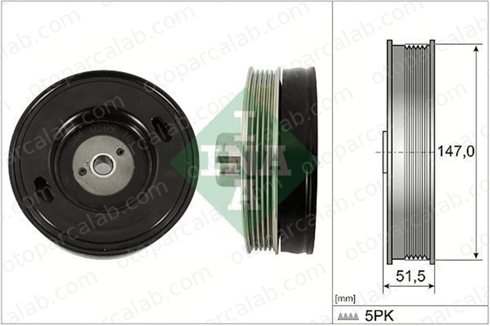 INA 544 0509 10 Krank Kasnak OPEL ADAM ASTRA K 55495011 55500032
