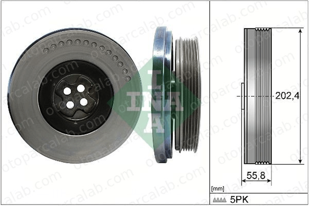INA 544 0603 10 Krank Kasnak MERCEDES-BENZ VITO Mixto MARCO POLO Camper A6540300003 6540300003