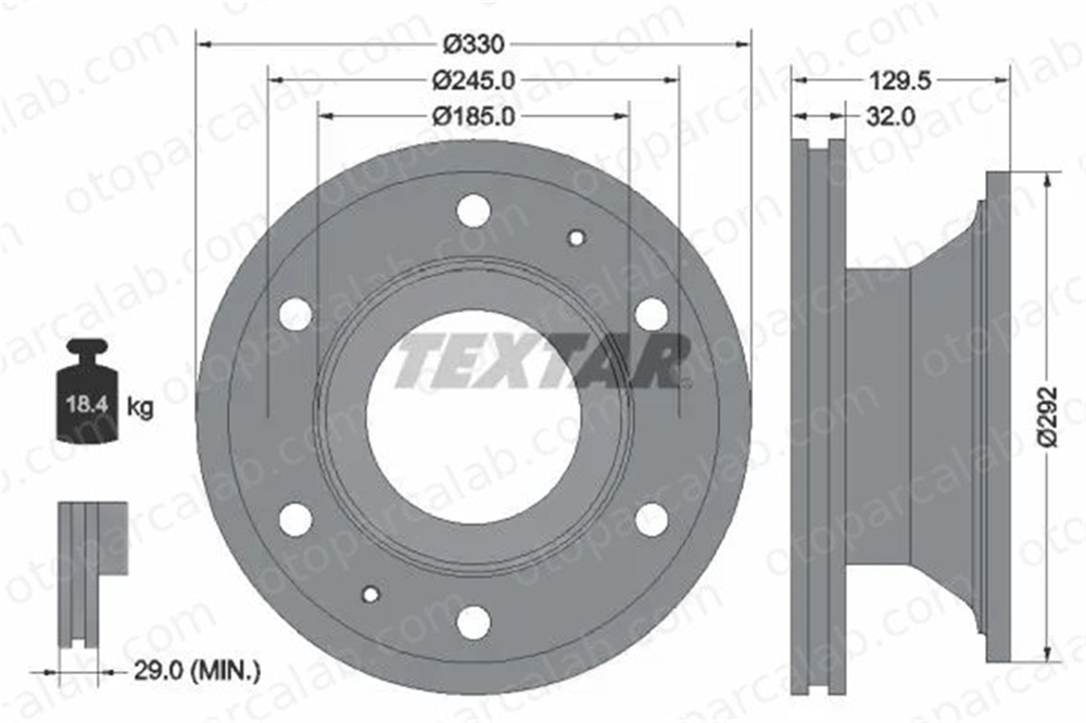 IVECO ORJINAL 7189265 Fren Disk Ayna Ön Sağ ve Sol IVECO EUROCARGO IV 7189265 2996419