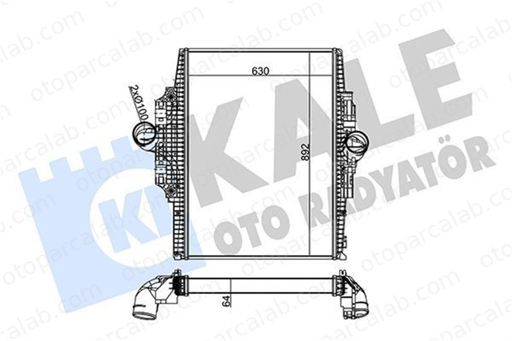 KALE 280100 Turbo Radyatörü MERCEDES-BENZ AROCS ACTROS MP4 / MP5 280100 9405010301