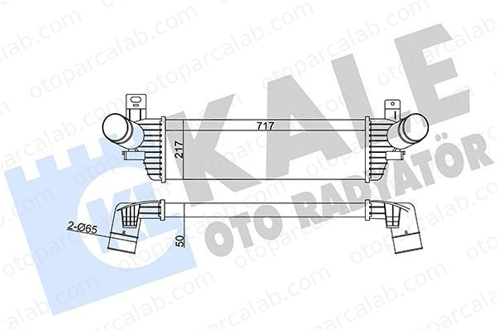 KALE 343000 Turbo Radyatörü VW MULTIVAN T5 MULTIVAN T6 7E0145804A 7E0145804C