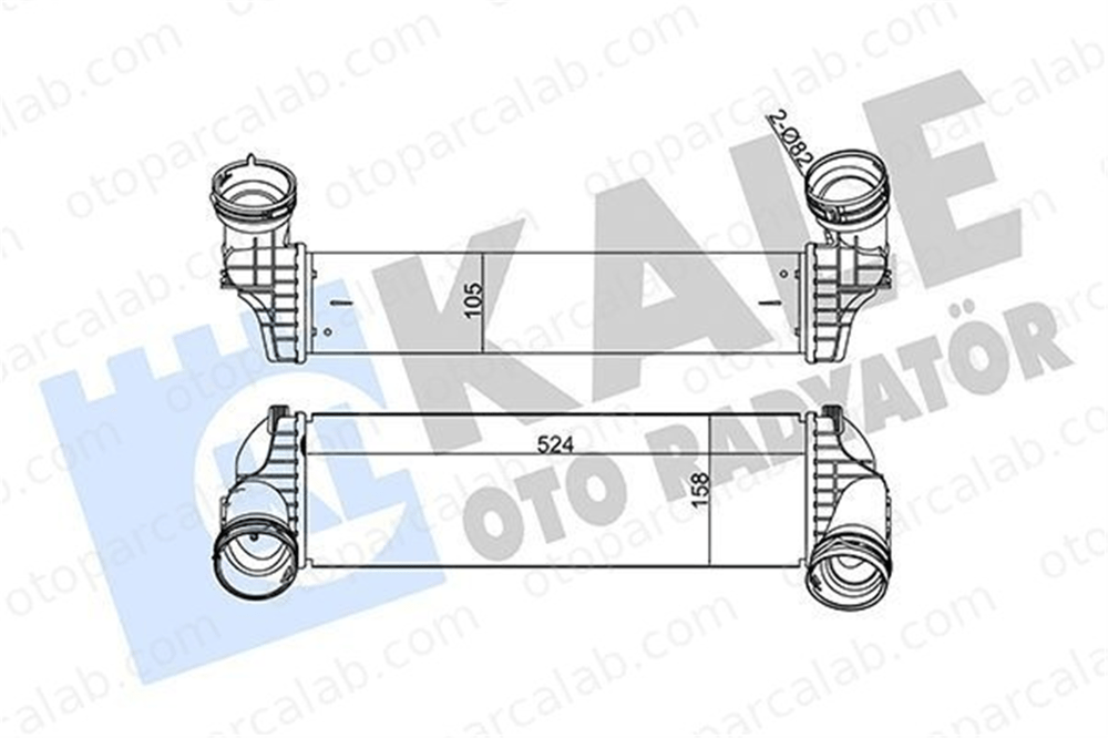 KALE 344810 Turbo Radyatörü BMW X5 X6 17517809321 17517533475