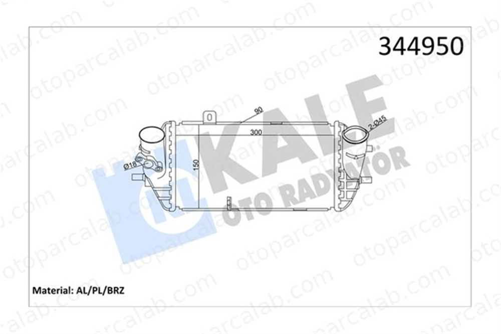 KALE 344950 Turbo Radyatörü HYUNDAI i30 i30 Station wagon 282712A740